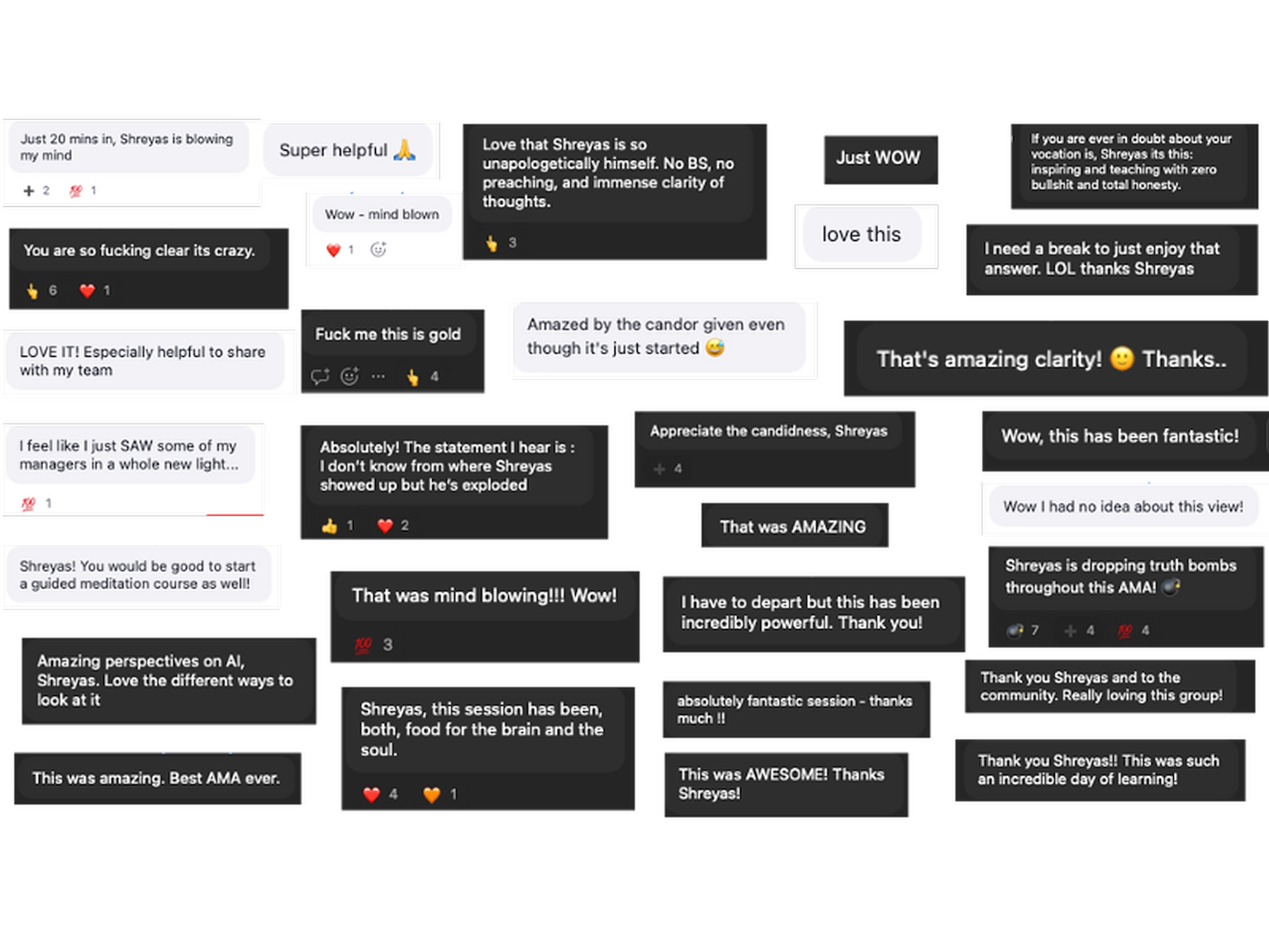 Live, unfiltered student comments from the May cohort